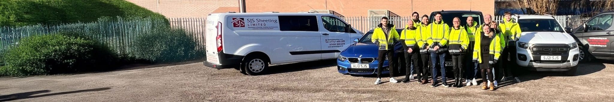 team standing together